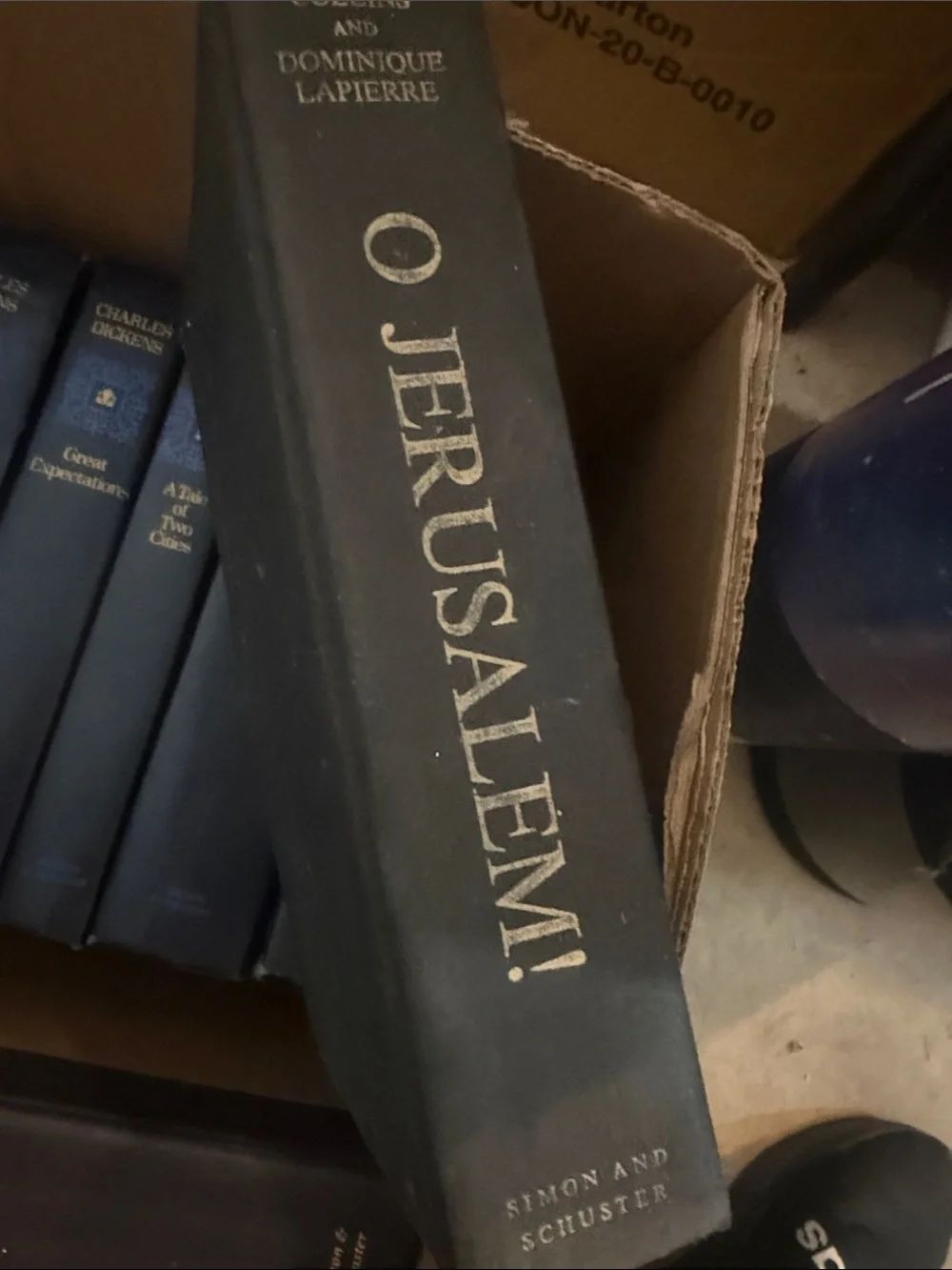 O Jerusalem! Hardcover Book - Black Cover with Gold Text